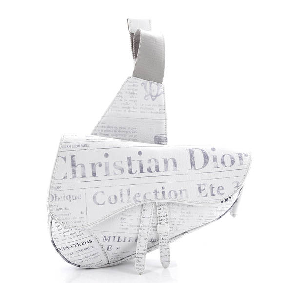 Christian Dior Daniel Arsham Saddle Crossbody Bag Printed Leather - Picture 1 of 6